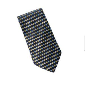 Alex Mishra Mens Tie Geometric Designs Multicolor 100% Polyester